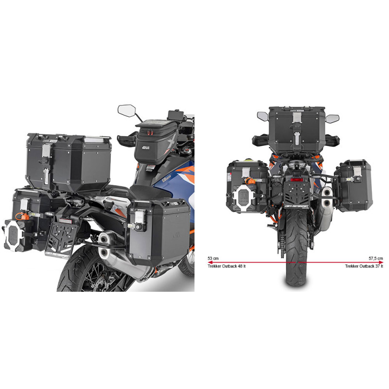 Portavaligie Specifico Pl One Fit Givi Plo Cam Per Valigie Laterali