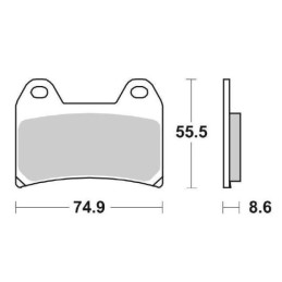 Set Sintered Front Brake...