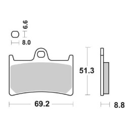 Set Sintered Front Brake...