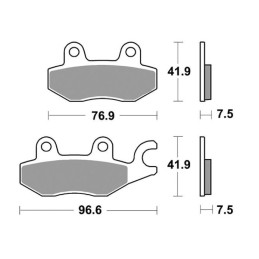 Set Sintered Front Brake...