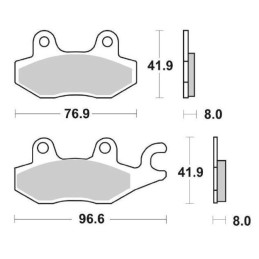 Set Sintered Front Brake...