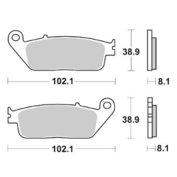 Set Sintered Front Brake...