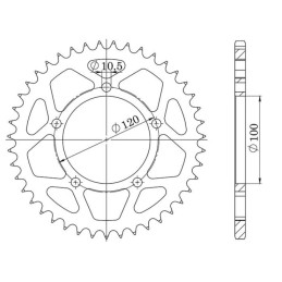 Steel Crown Pitch 525 Z 40...