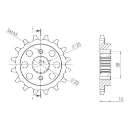 Sprocket Step 525 Z 15...