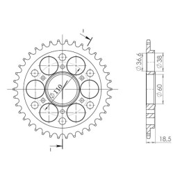 Steel Crown Pitch 525 Z 40...