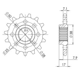 Sprocket Step 525 Z 15...