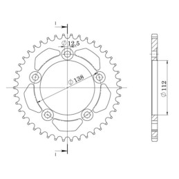 Aluminum Crown Pitch 525 Z...