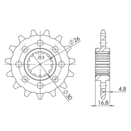 Sprocket Step 520 Z 16...