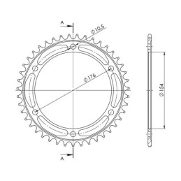 Steel Crown Pitch 525 Z 43...