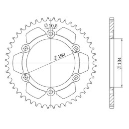 Steel Crown Pitch 525 Z 43...