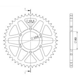 Aluminum Crown Pitch 520 Z...