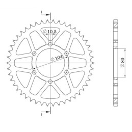 Aluminum Crown Pitch 525 Z...