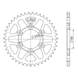 Steel Crown Pitch 525 Z 43...