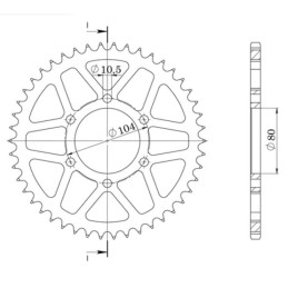 Aluminum Crown Pitch 520 Z...