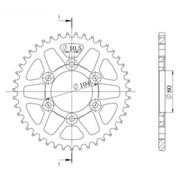 Aluminum Crown Pitch 525 Z...