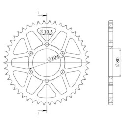 Aluminum Crown Pitch 520 Z...