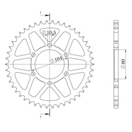 Aluminum Crown Pitch 520 Z...