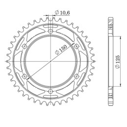 Aluminum Crown Pitch 525 Z...