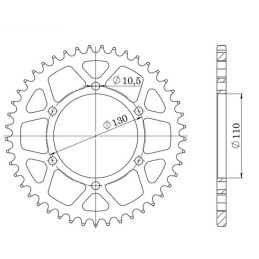 Aluminum Crown Pitch 525 Z...