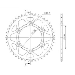 Aluminum Crown Pitch 525 Z...