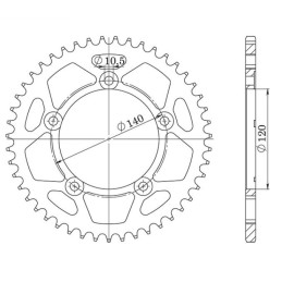 Steel Crown Pitch 525 Z 45...