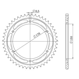 Steel Crown Pitch 530 Z 45...