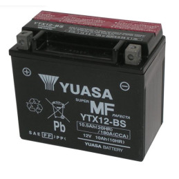 Yuasa YTX12-BS Battery With...