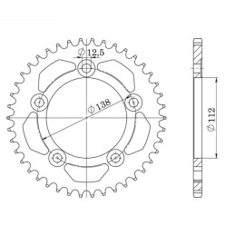 Steel Crown Pitch 525 Z 47...