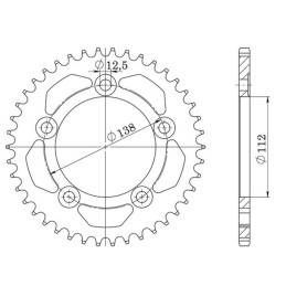 Steel Crown Pitch 525 Z 41...