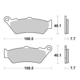 Set Sintered Front Brake...