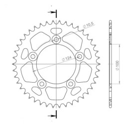 Aluminum Crown Pitch 525 Z...