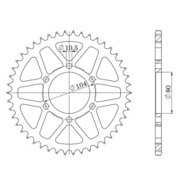 Steel Crown Pitch 520 Z 43...