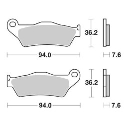 Set Sintered Front Brake...